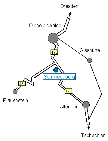 Lageplan Schmiedeberg